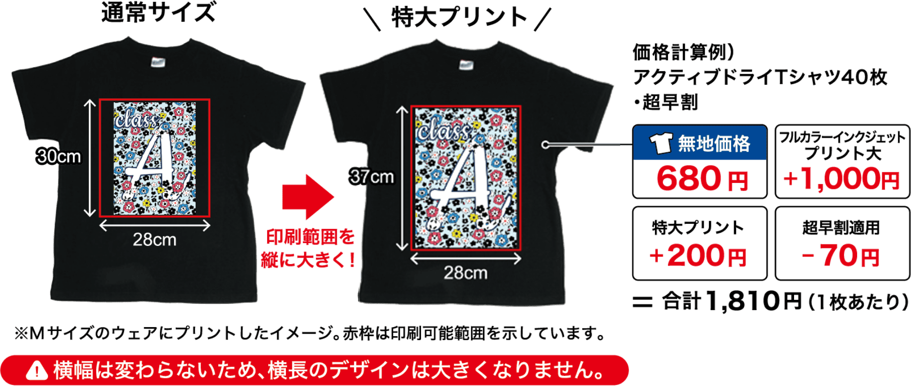 蛍光イエロープリント見本