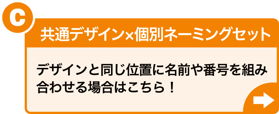 共通デザイン&times;個別ネーミングセット