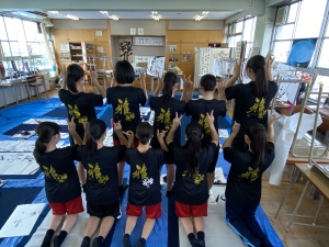 岐阜県g高等学校書道部様 オリジナルクラスtシャツや部活tシャツ作成 プリントはクラtコンシェル 岐阜県g高等学校書道部様 オリジナルクラスtシャツや部活tシャツ作成 プリントはクラtコンシェル