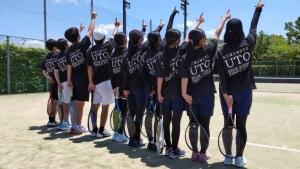 熊本県U中学高等学校男女テニス部様【2023】U高テニス部チームTシャツは最強だ
